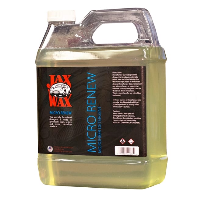 Micro Renew Microfiber Detergent Concentrate 16 Oz by Jax Wax Car Care  Products – Jax Wax El Cajon